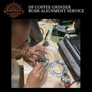 Flat Burr Replacement & Alignment Upgrade DF Coffee Grinder | Titanium & DLC to Red Titanium| Ritual