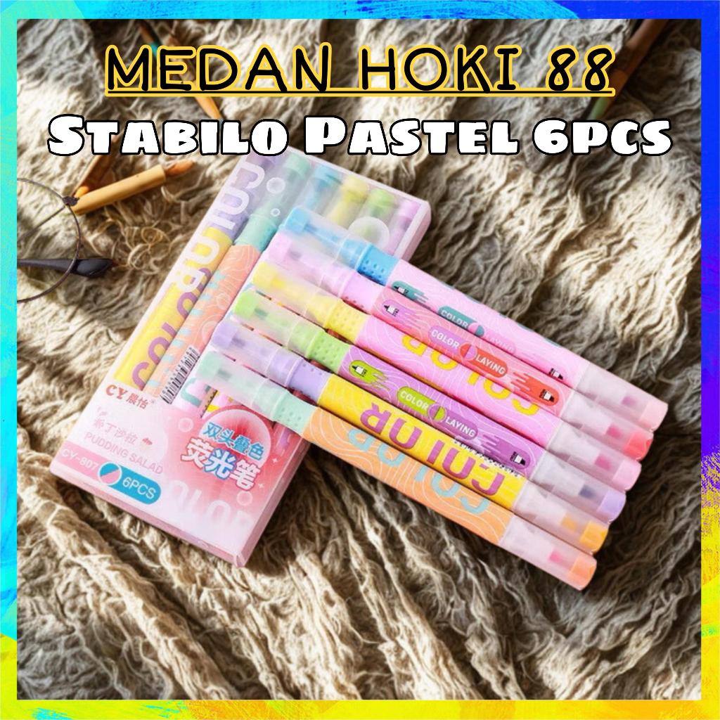 

Medanhoki88 - 6 PCS STABILO 12 WARNA BERBEDA MOTIF COLORFUL HIGHLIGHTER NEW
