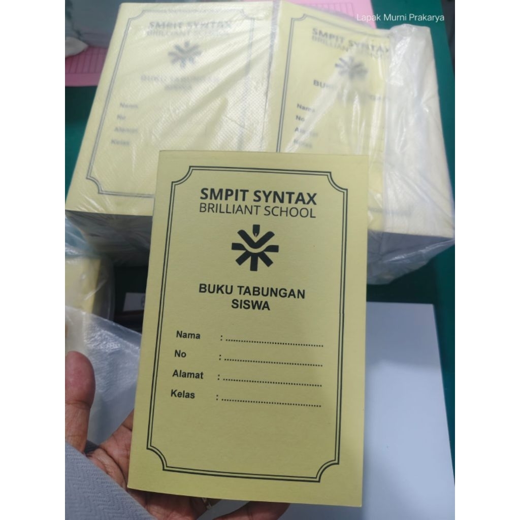 

Buku Tabungan Custom isi 10lembar/20halaman