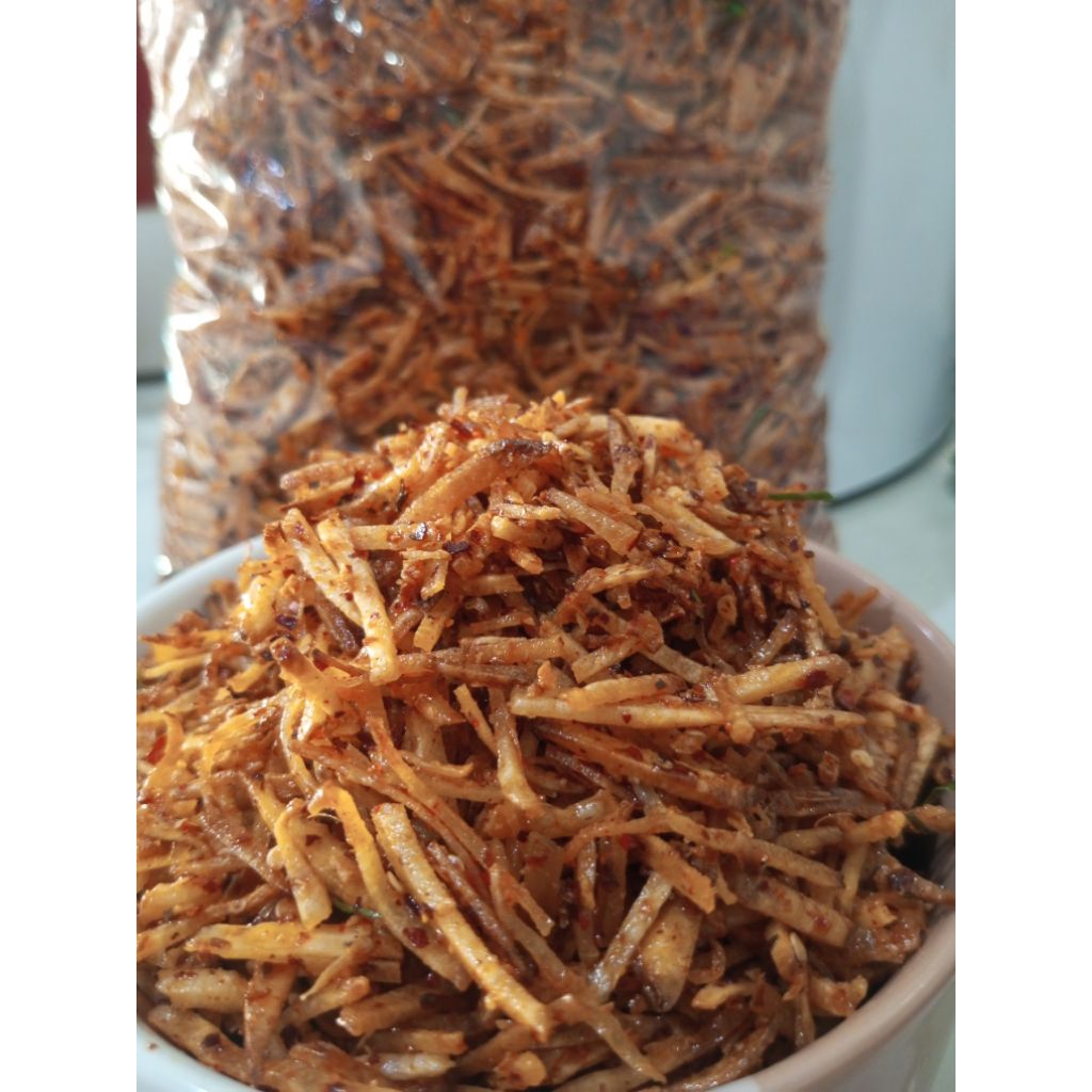 

Kripik Singkong Kriuk Kriwil Pedas Gurih Daun Jeruk 500 gr