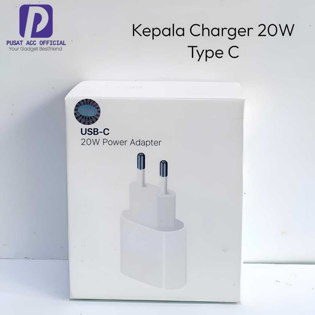 Kepala Charger Iphone Type C 20W Super Fast Charging Power Adaptor USB-C  11 12 13 14 15 Pro Max