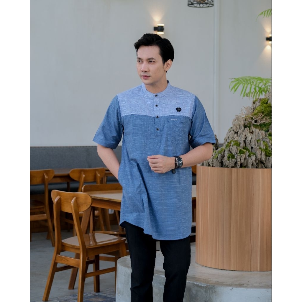 Ilnaaf Kurta Dewasa Lengan Pendek Katun Casanova