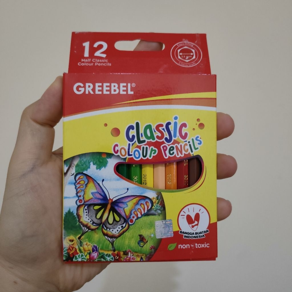 

GREEBEL PENSIL 12 WARNA KAYU UKURAN KECIL 10CM