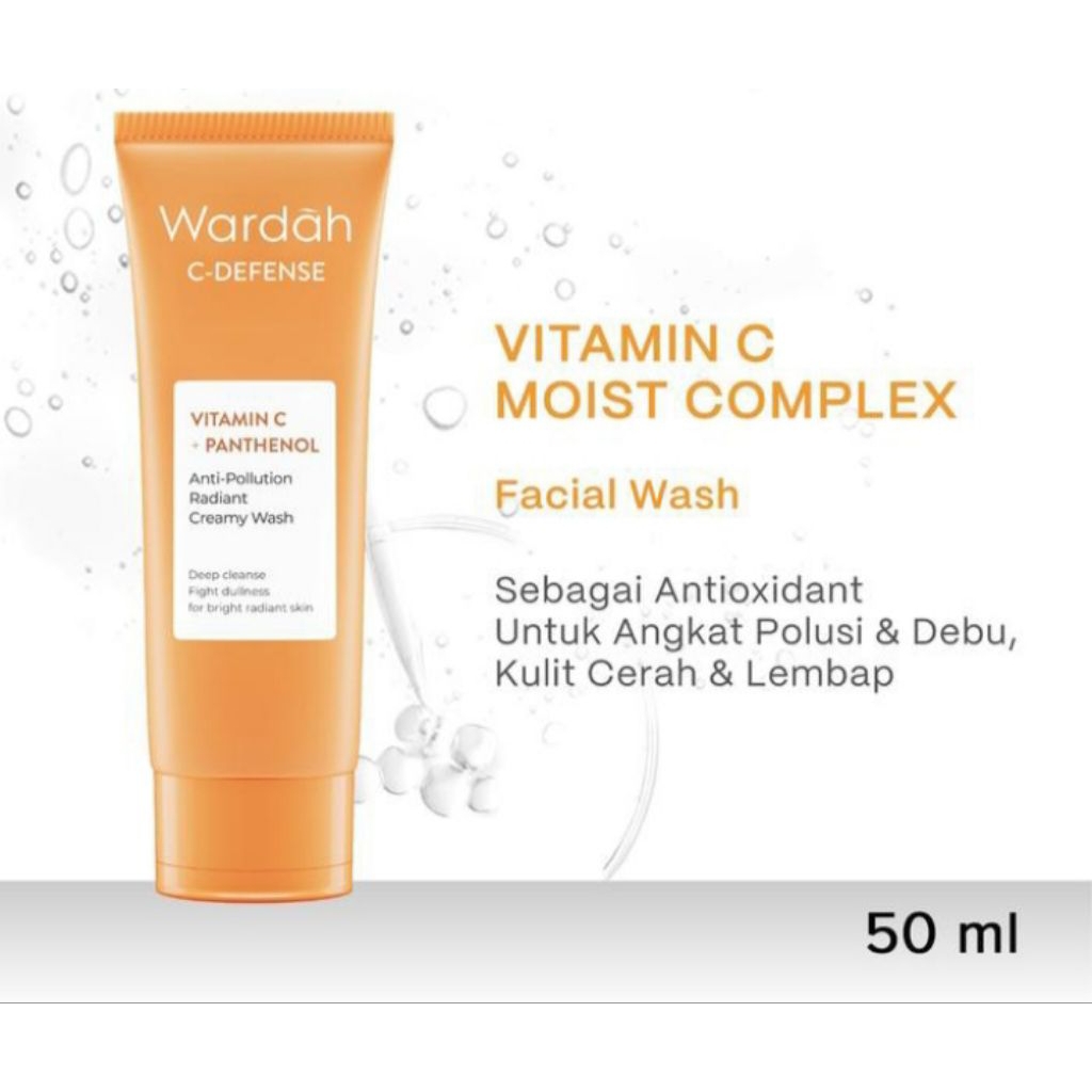 Wardah C Defense Facial Foam Vitamin C + Panthenol 50ml