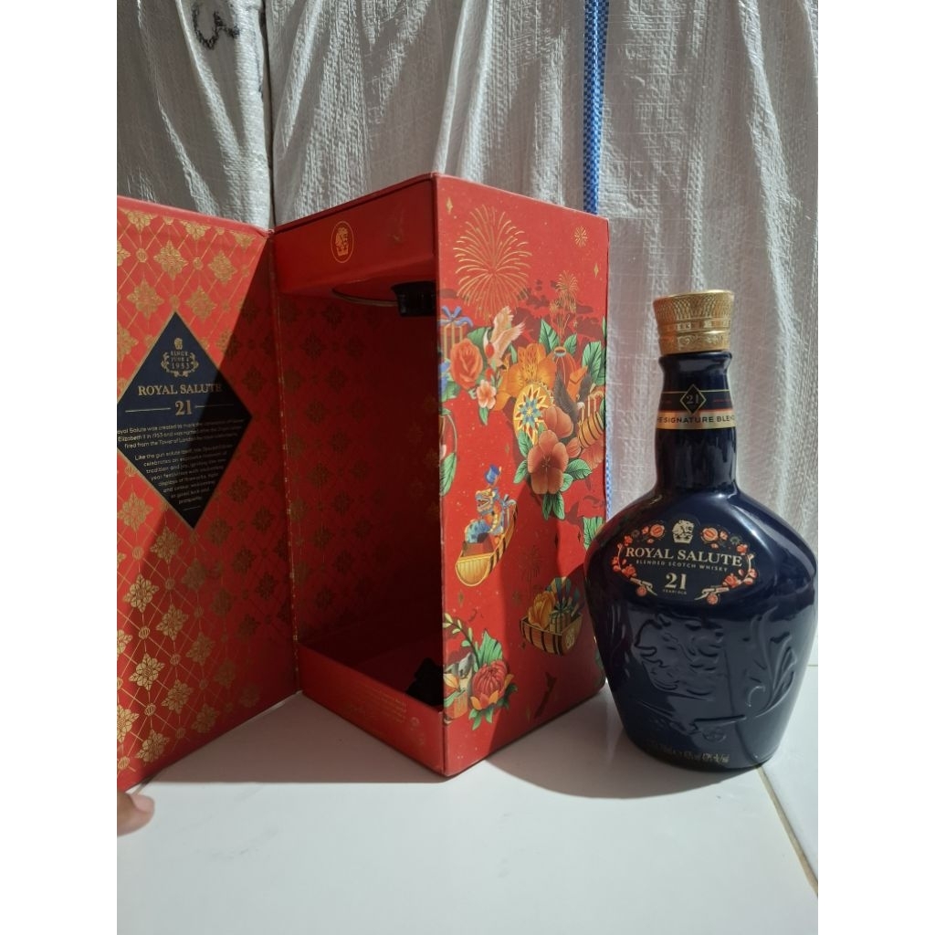 botol bekas royal salute orange