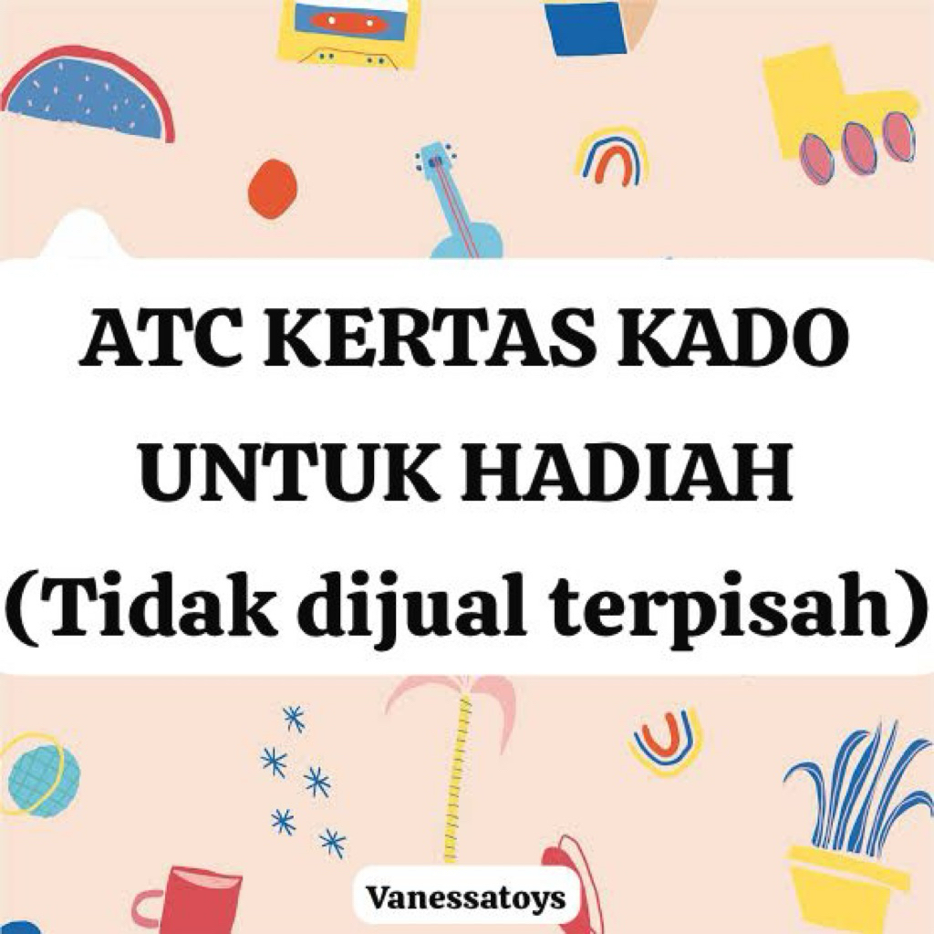 

atc kertas kado untuk hadiah (tidak dijual terpisah)
