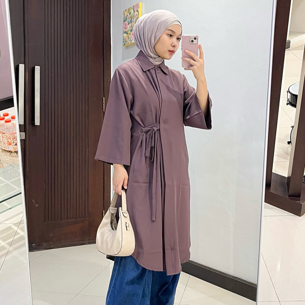 Yerbaru Lebran Terbaru 2025 Jubah Wanita Muslimah Gamiss Juba Lengan Panjang Simpel Elegan Baju Musl