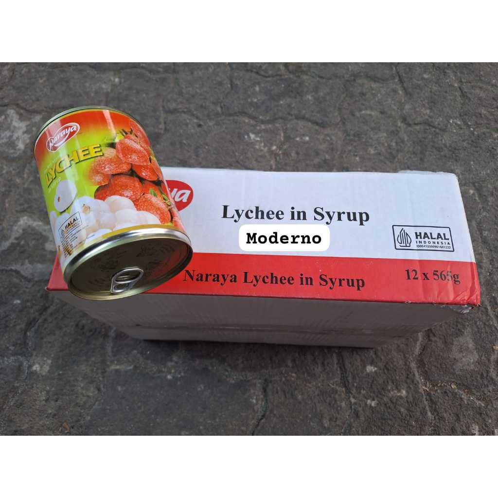 

NARAYA LYCHEE IN SYRUP / NARAYA LECI KALENG 565GR ISI 12 KALENG