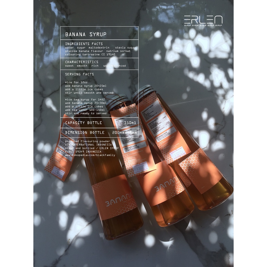 

Erlen Flavour Syrup - Sirup Premium 350ml