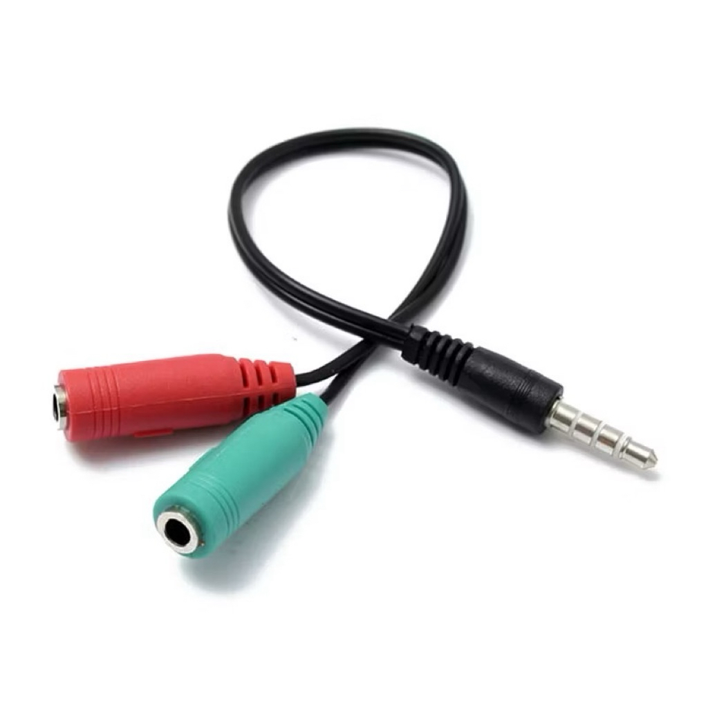 KABEL SPLITTER AUDIO JACK 3.5MM. BUAT SAMBUNGAN MIC