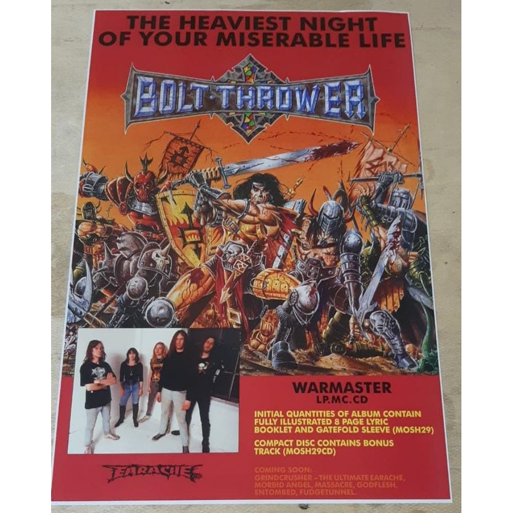 Bolt Thrower Poster | Bolt Thrower Warmaster | Poster Band