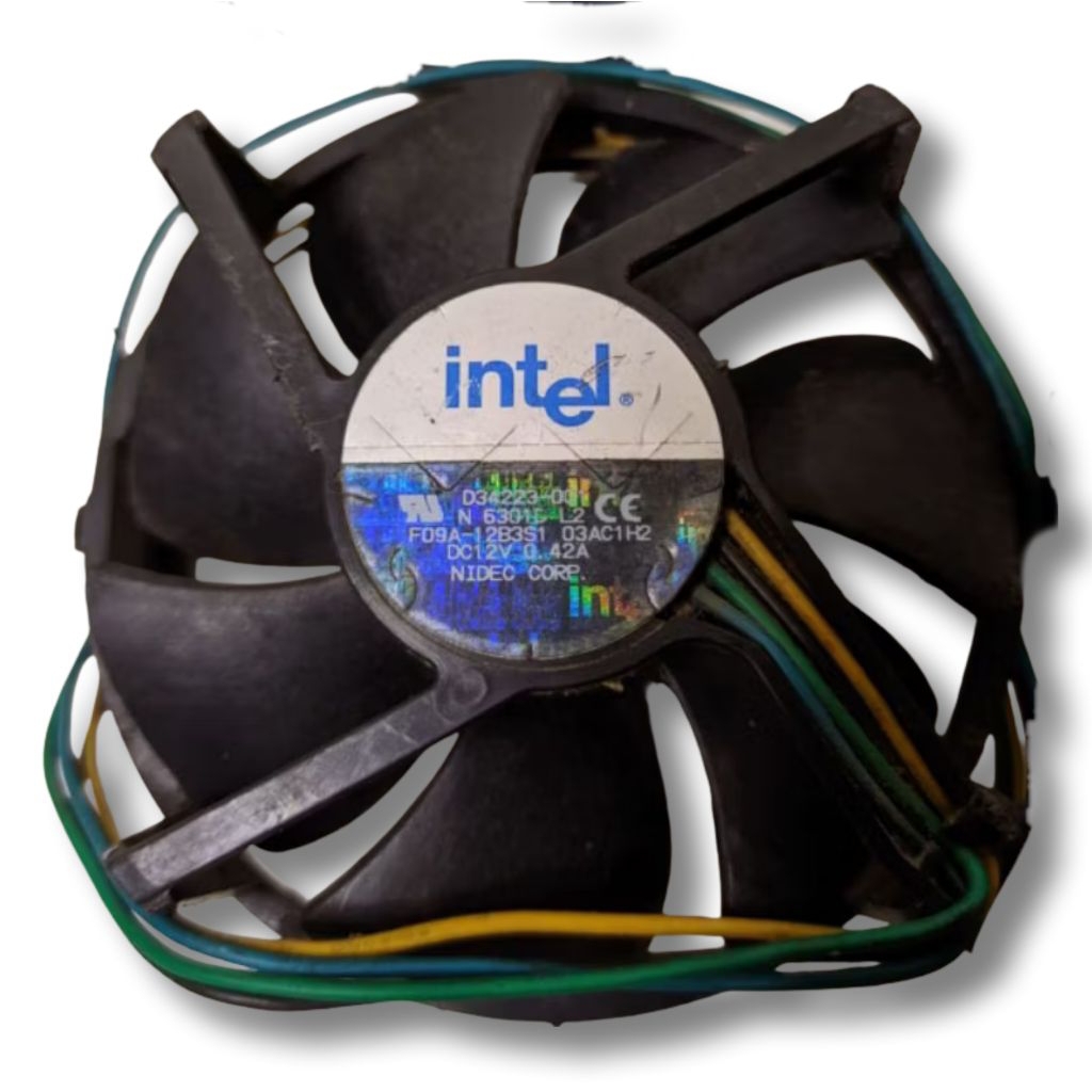FAN DC INTEL BEKAS PROSESOR 12V DC 60A / 42A FAN DC MODEL BULAT HIGH SPEED