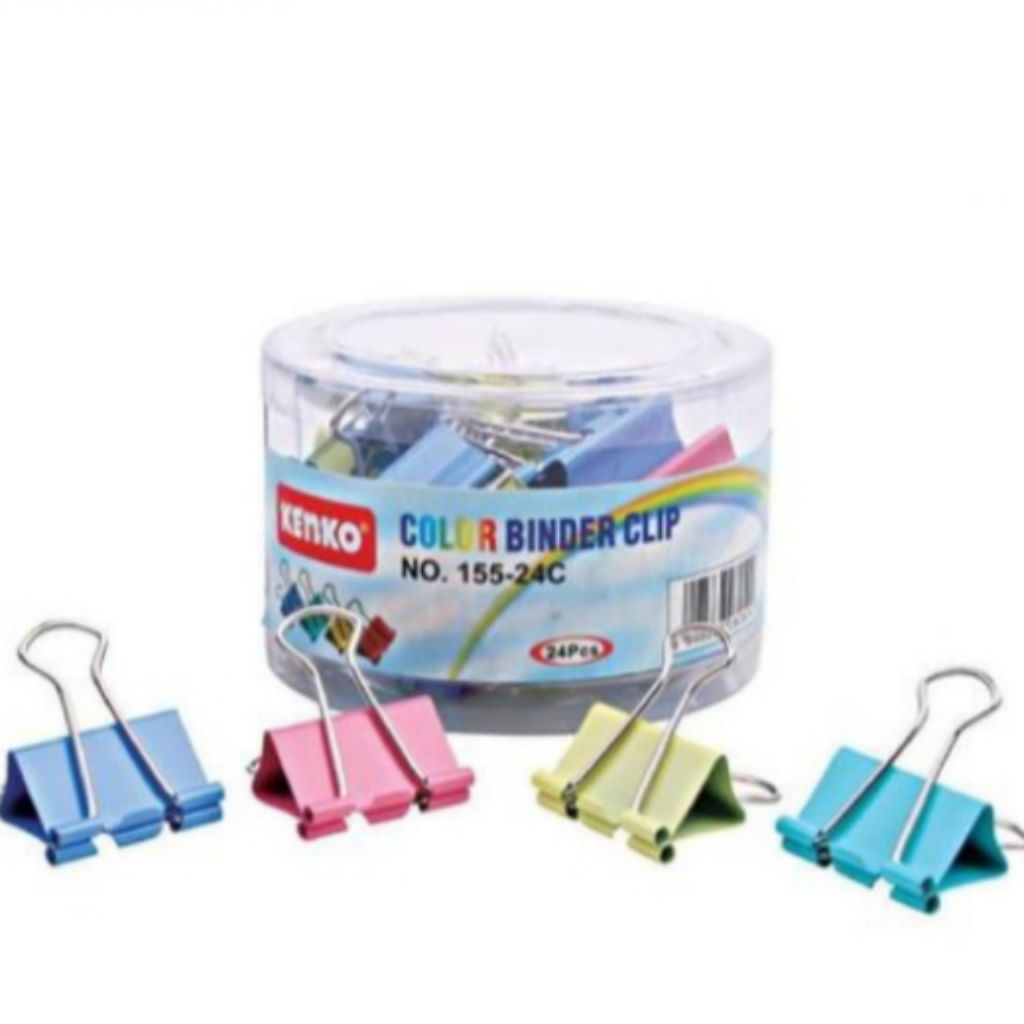 

Binder Clip Color 1 Box isi 48 Pcs Clip Binder Warna