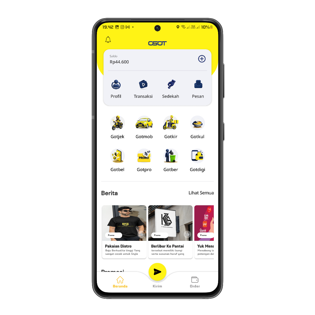 Source Code Aplikasi Ojek Online