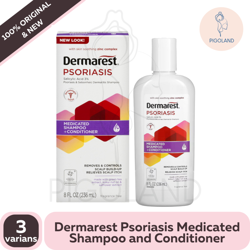 Dermarest Psoriasis Medicated Shampoo + Conditioner Salicylic Acid 3%