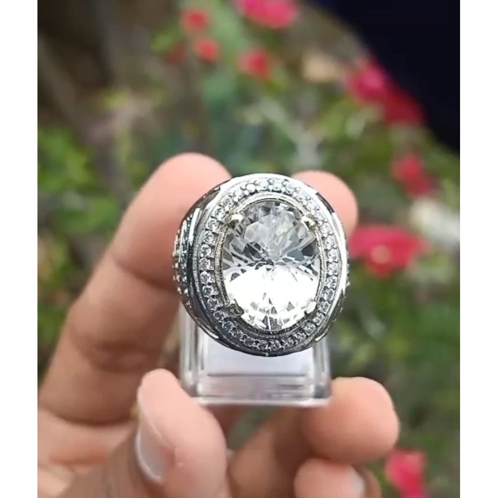 cincin pria batu kecubung air Kalimantan