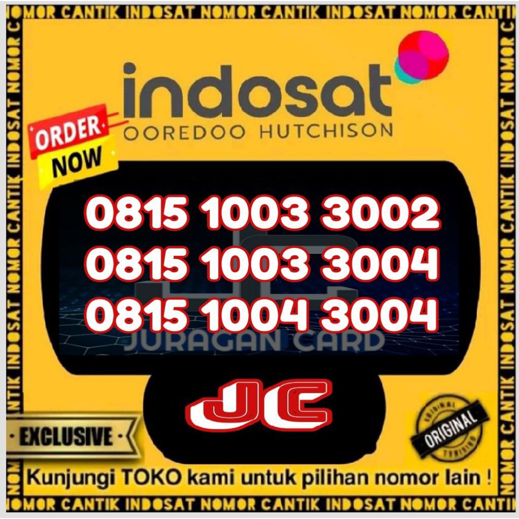 nomor cantik Indosat im3 dobel ribuan ratusan 0815 1003 simpel promo