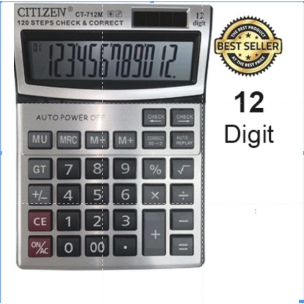 

Kalkulator CT 712M 12 Digit - Dual 2 Power