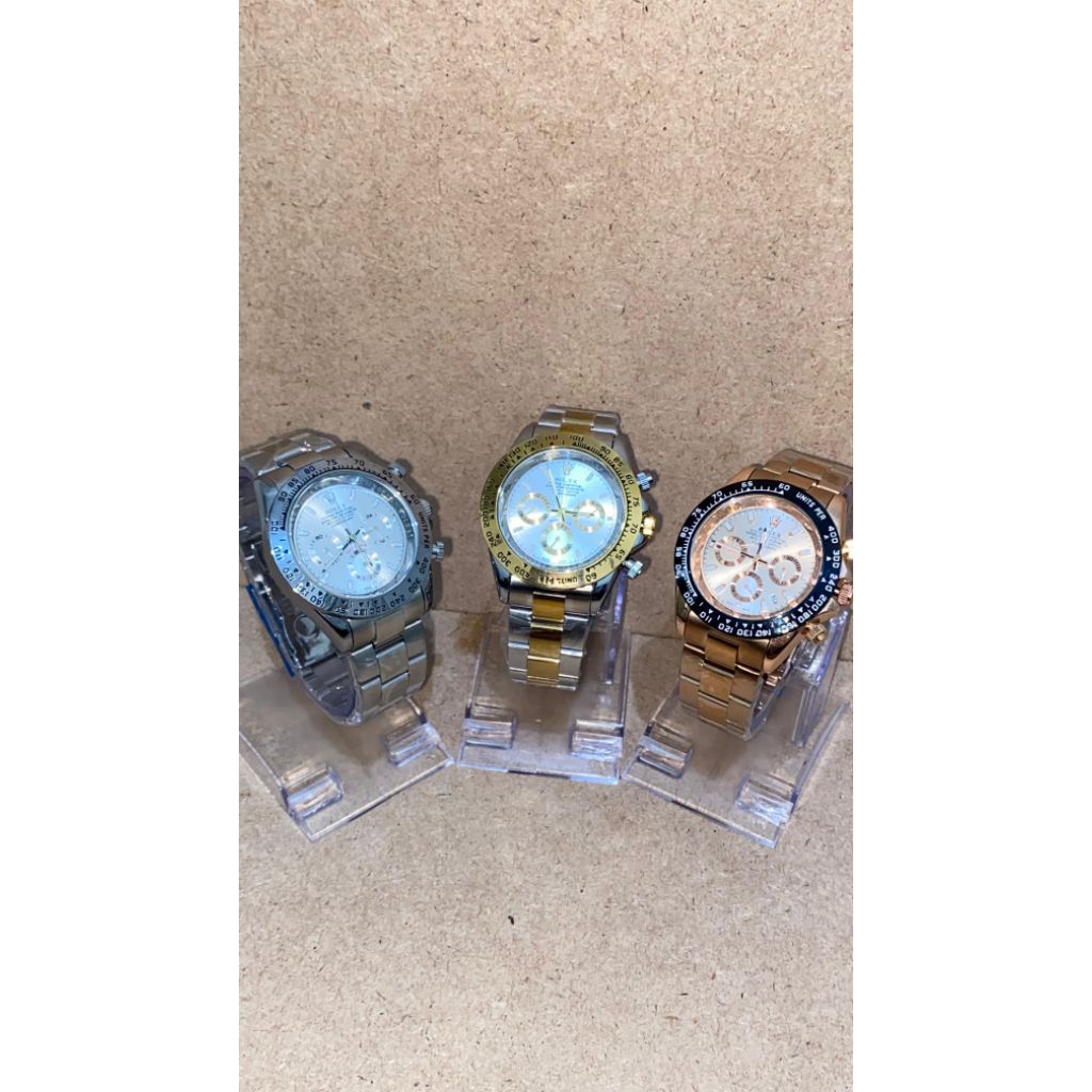 Jam Tangan rolex Daytona original premium /jam rolex daytona pria/jam tangan pria rolex stainless fr