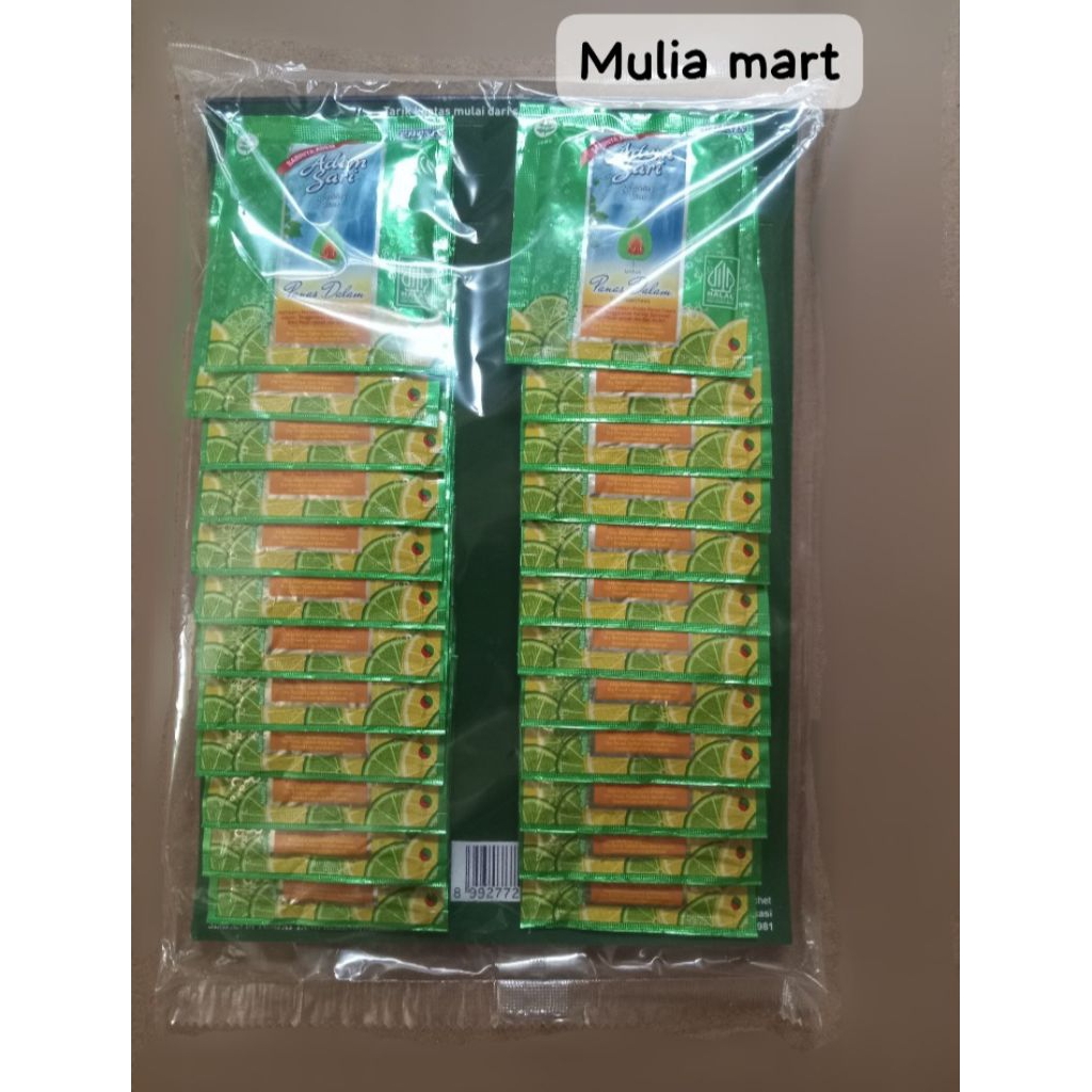

ADEM SARI SASET ( 1 PAPAN ) ISI 24 PCSadem sari ADEM SARI SACHET [ 24 SACHET ]