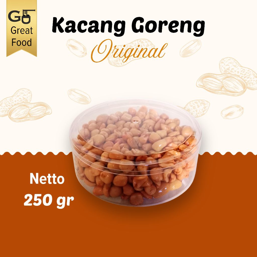 

Kacang goreng / Kacang tanah goreng / Kacang goreng original / kacang klici goreng 250 gr