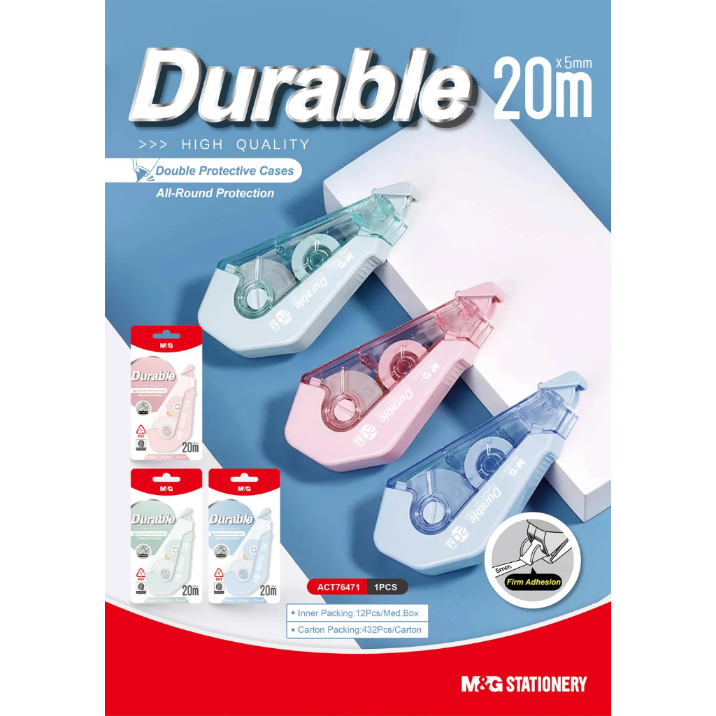

M&G Correction Tape 20Mx5mm DURABLE 76471 ACT6471