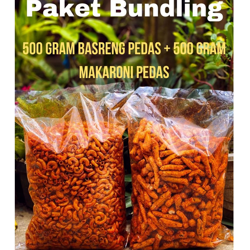 

PAKET BUNDLING MAKARONI 500 GRAM PEDAS + BASRENG 500 GRAM PEDAS