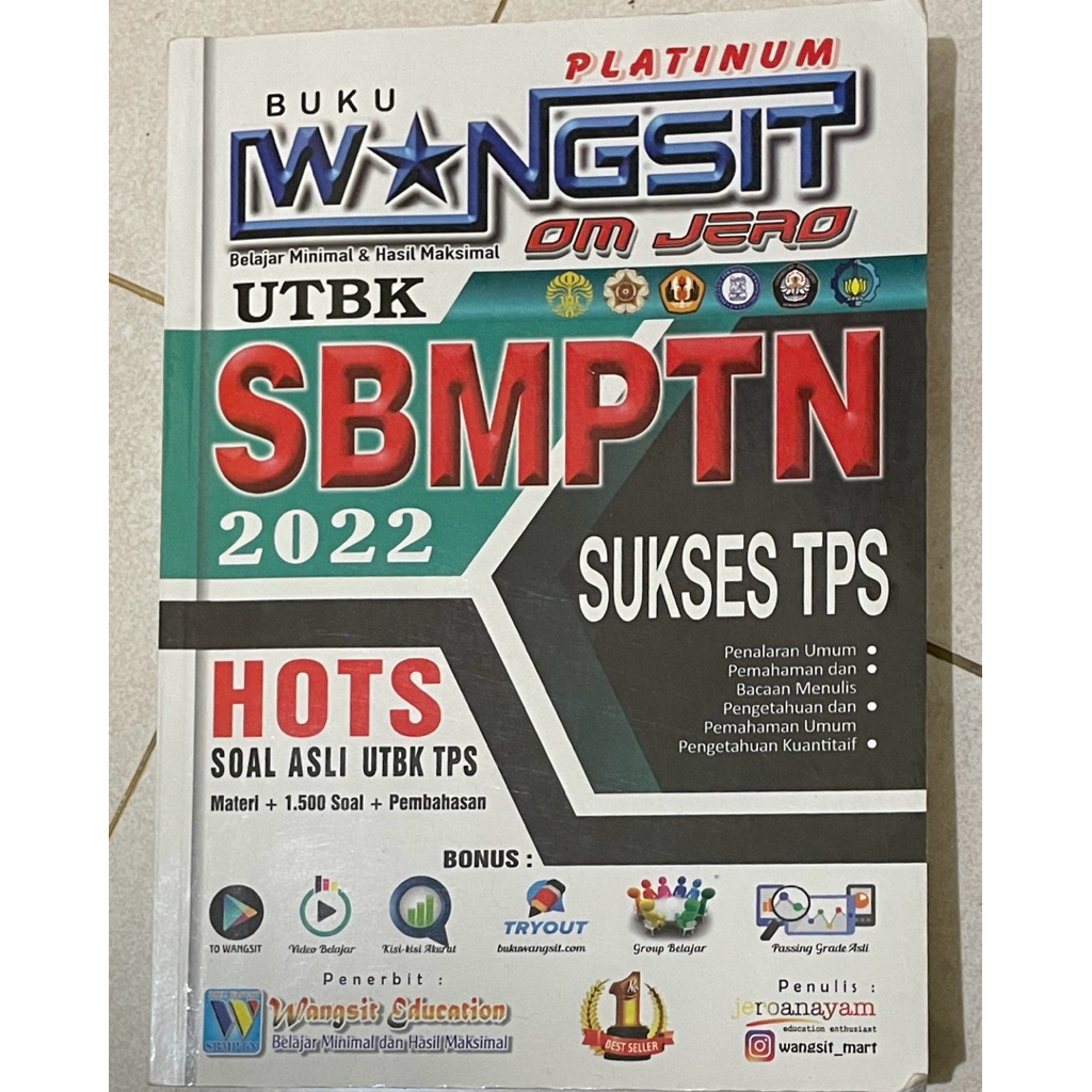 Preloved wangsit om jero UTBK 2022 [TPS]