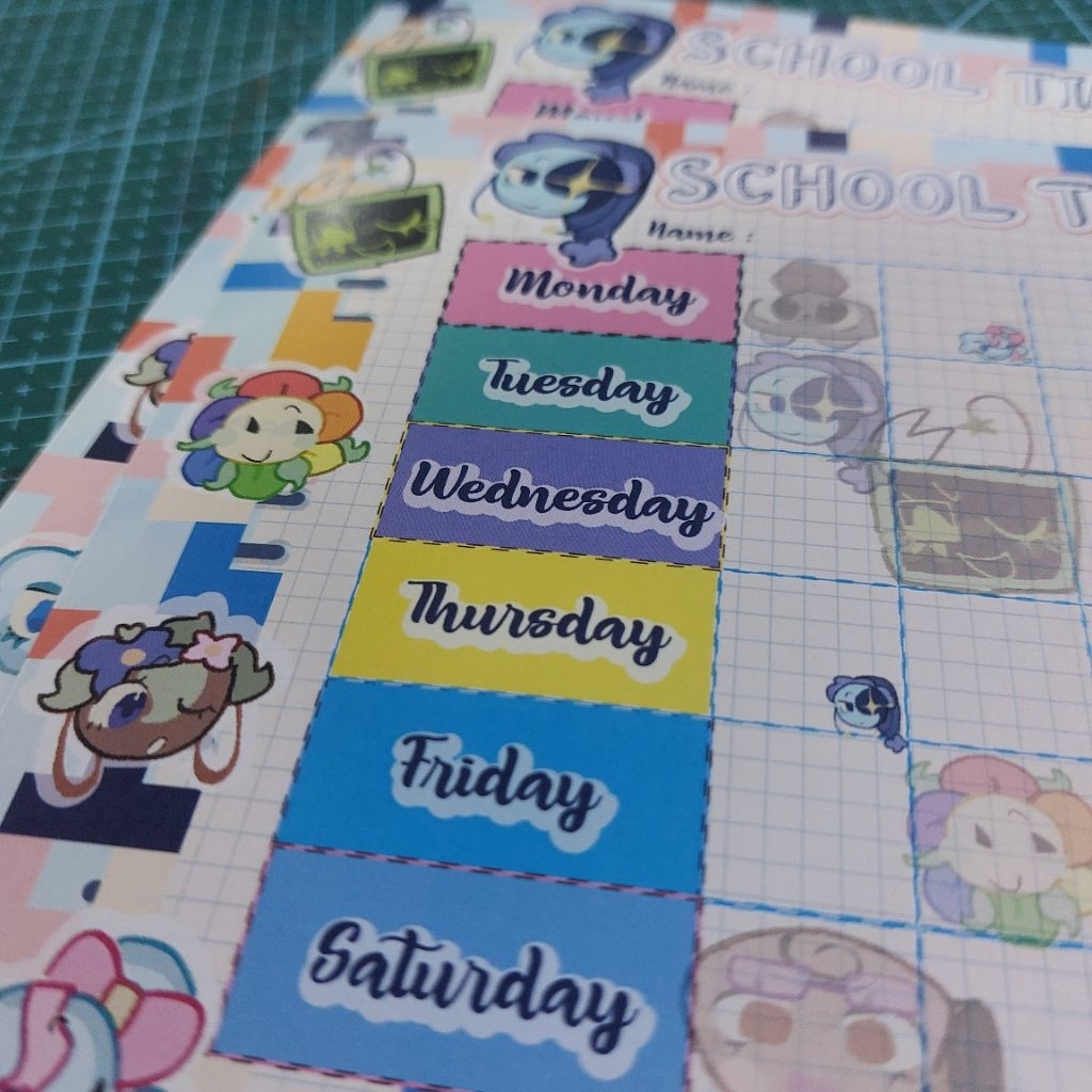 Jadwal pelajaran jadwal sekolah Dandy's World Roblox jadwal sekolah school schedule school time tabl