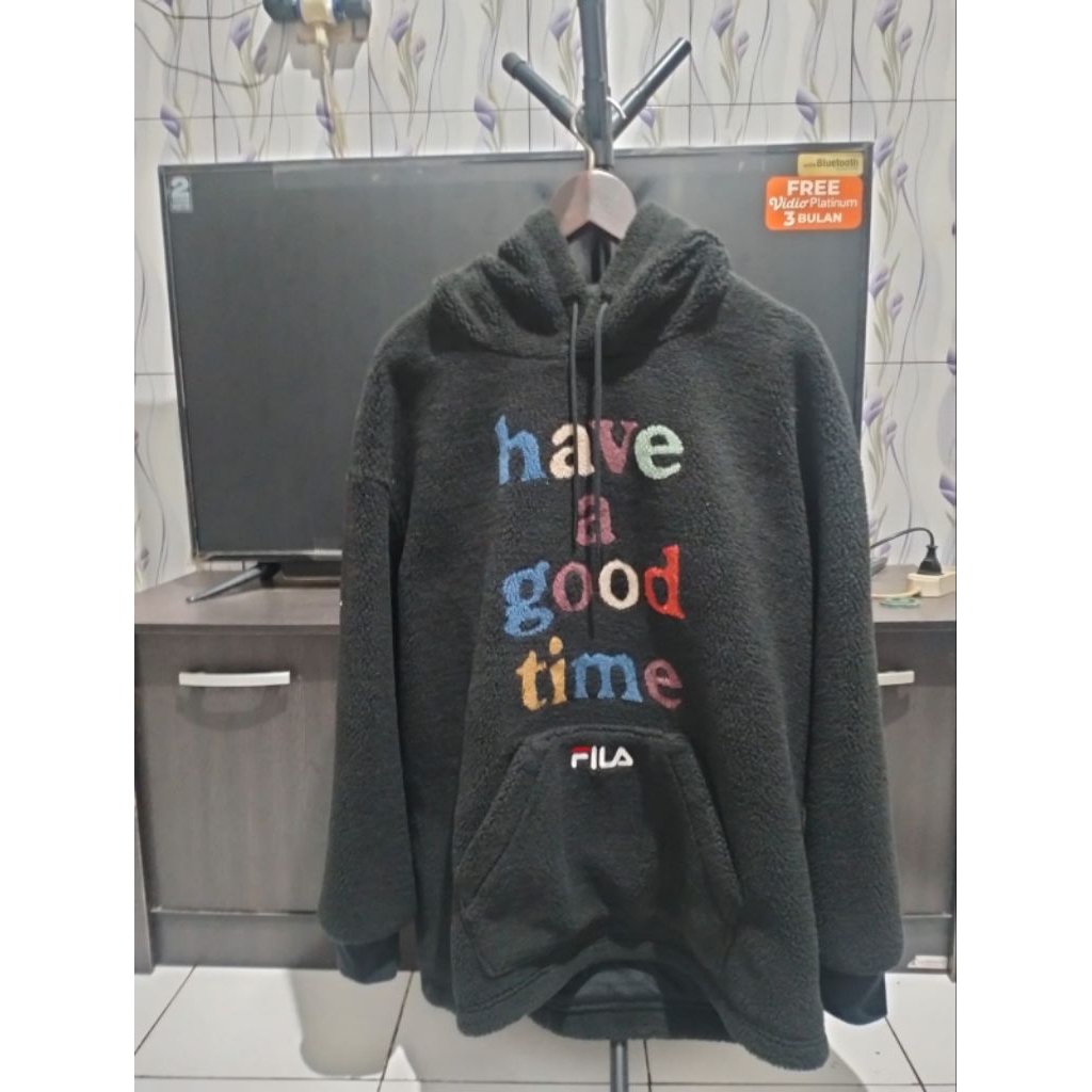 Hoodie sherpa hagt x fila