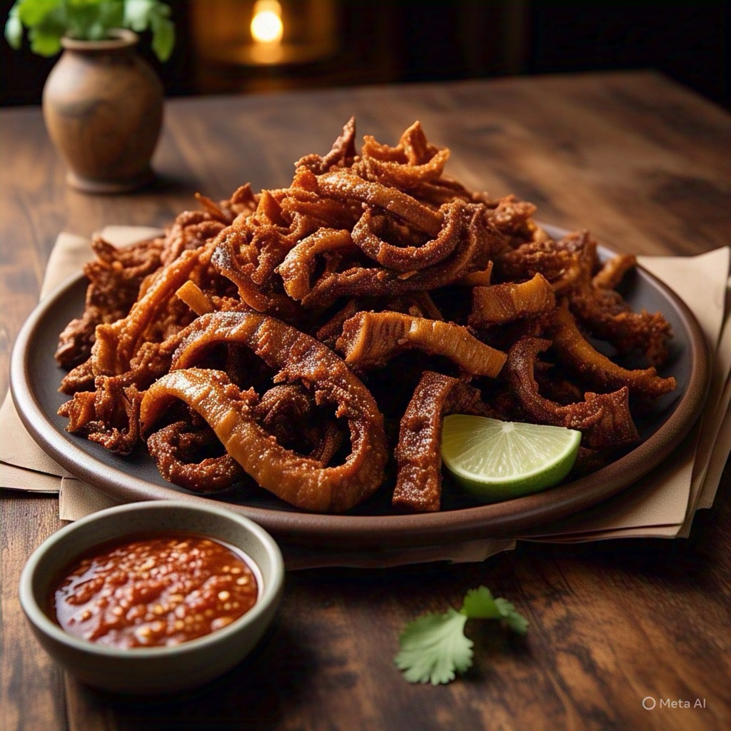 

1 ball kripik usus 1000gr renyah bumbu merah