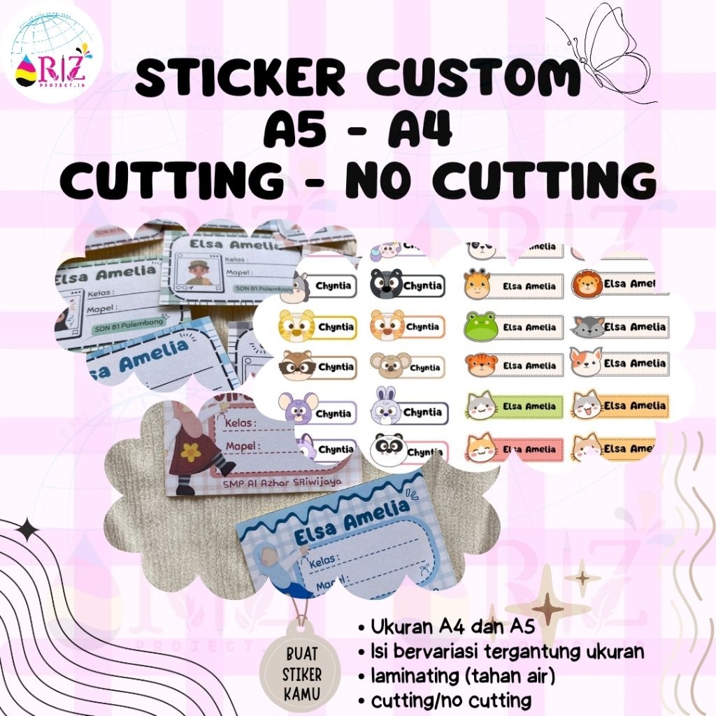 

CETAK STICKER CUSTOM A5 A4 LAMINATING - BUAT STIKER SENDIRI TAHN PERCIKAN AIR UKURAN A4 A5 MURAH CEPAT