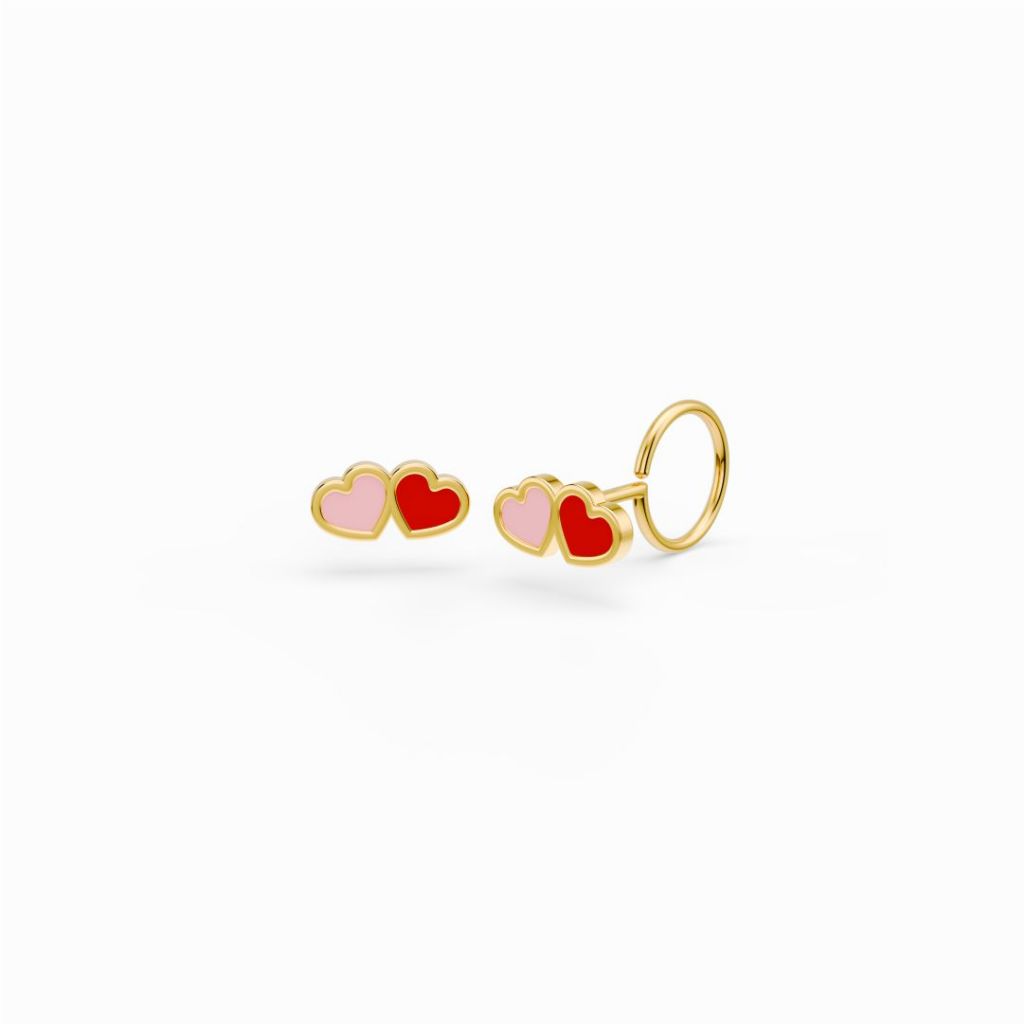 Littlethingshewear Official - Anting Emas Bayi Newborn Little Carys - Anting Toge Anting Loop End