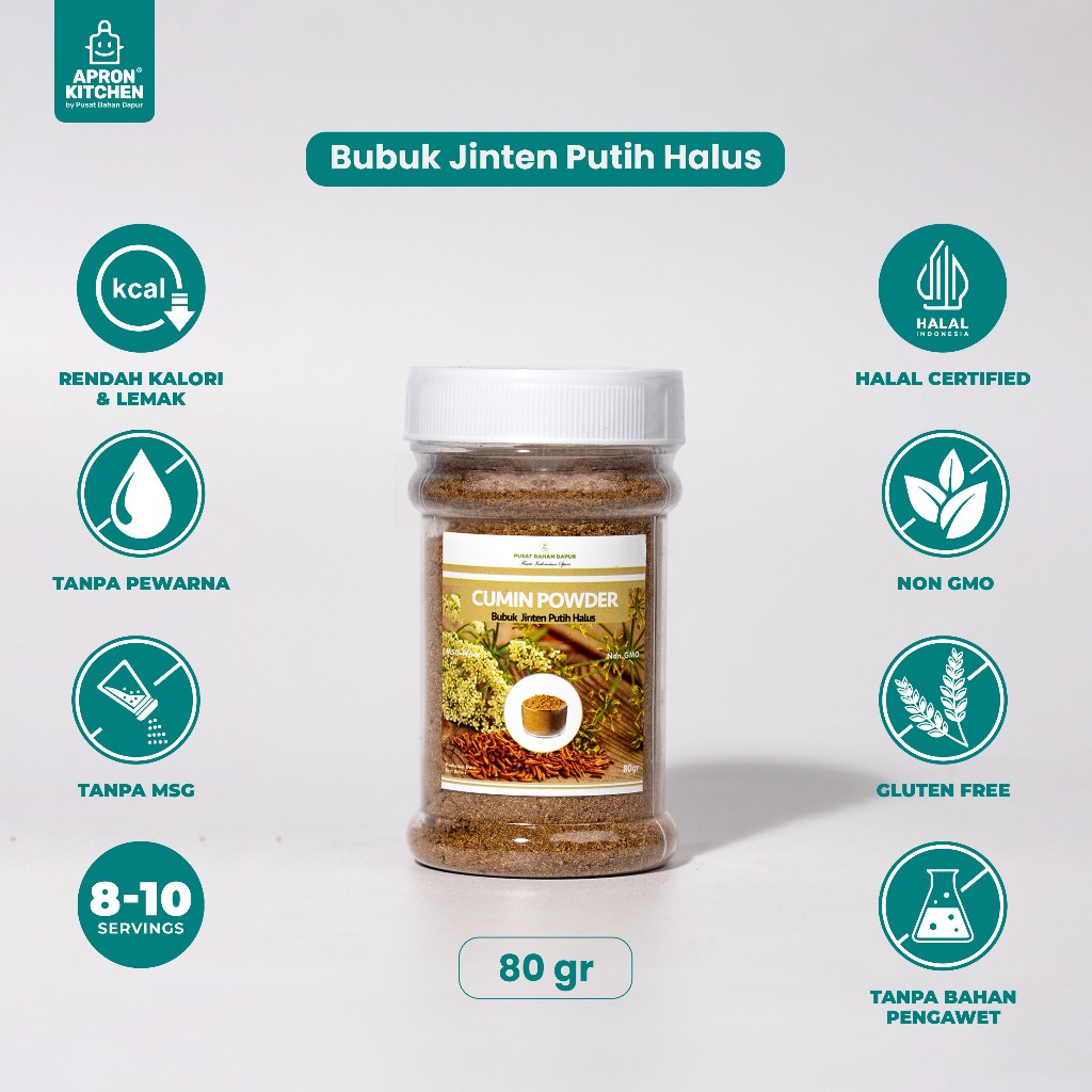 

Cumin Powder 80gr (Bubuk Jinten Halus Siap Masak 80gr)