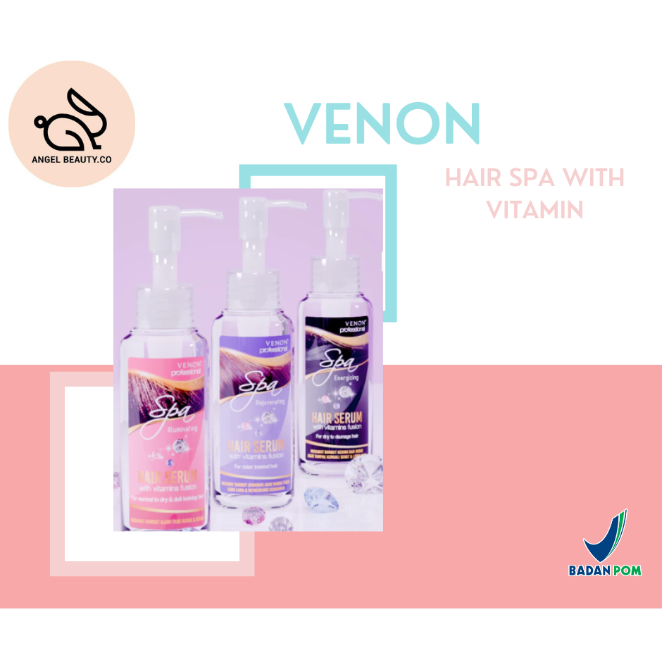 Venon Hair Spa with Vitamin Series 125ml Vitamin Rambut / Serum Rambut / Hair Vitamin