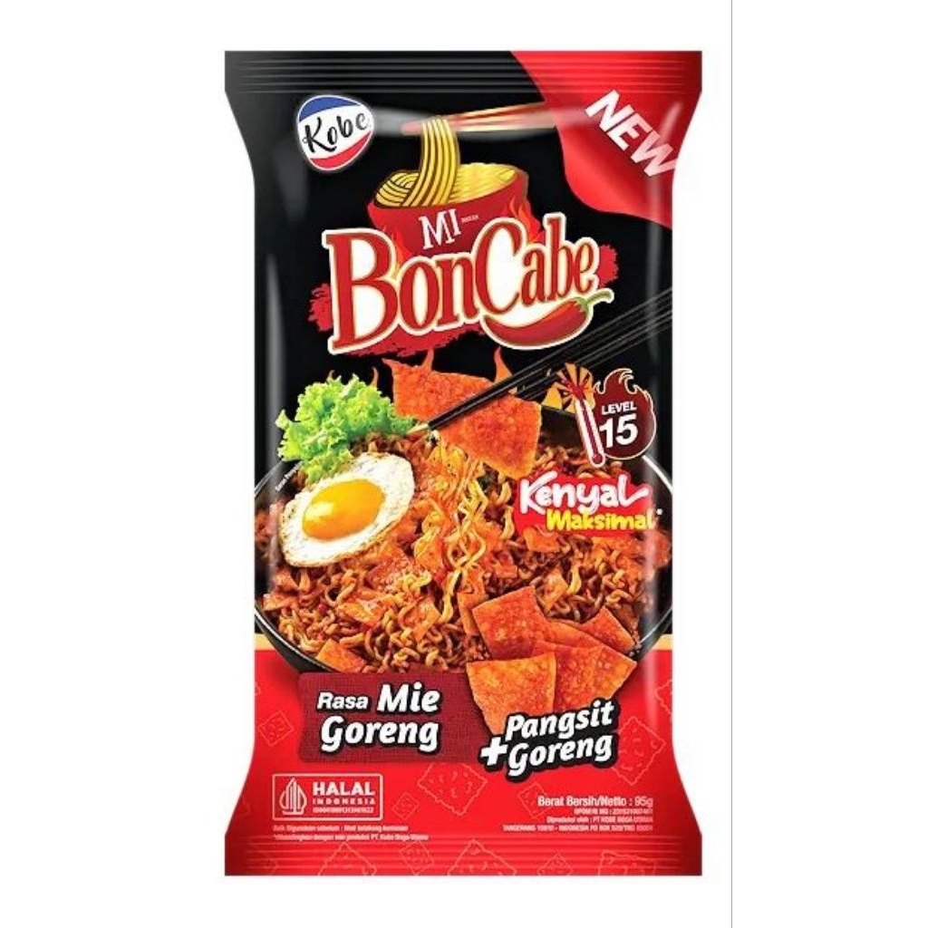 

Kobe Mi BonCabe Level 15 Rasa Mie Goreng 95 gram