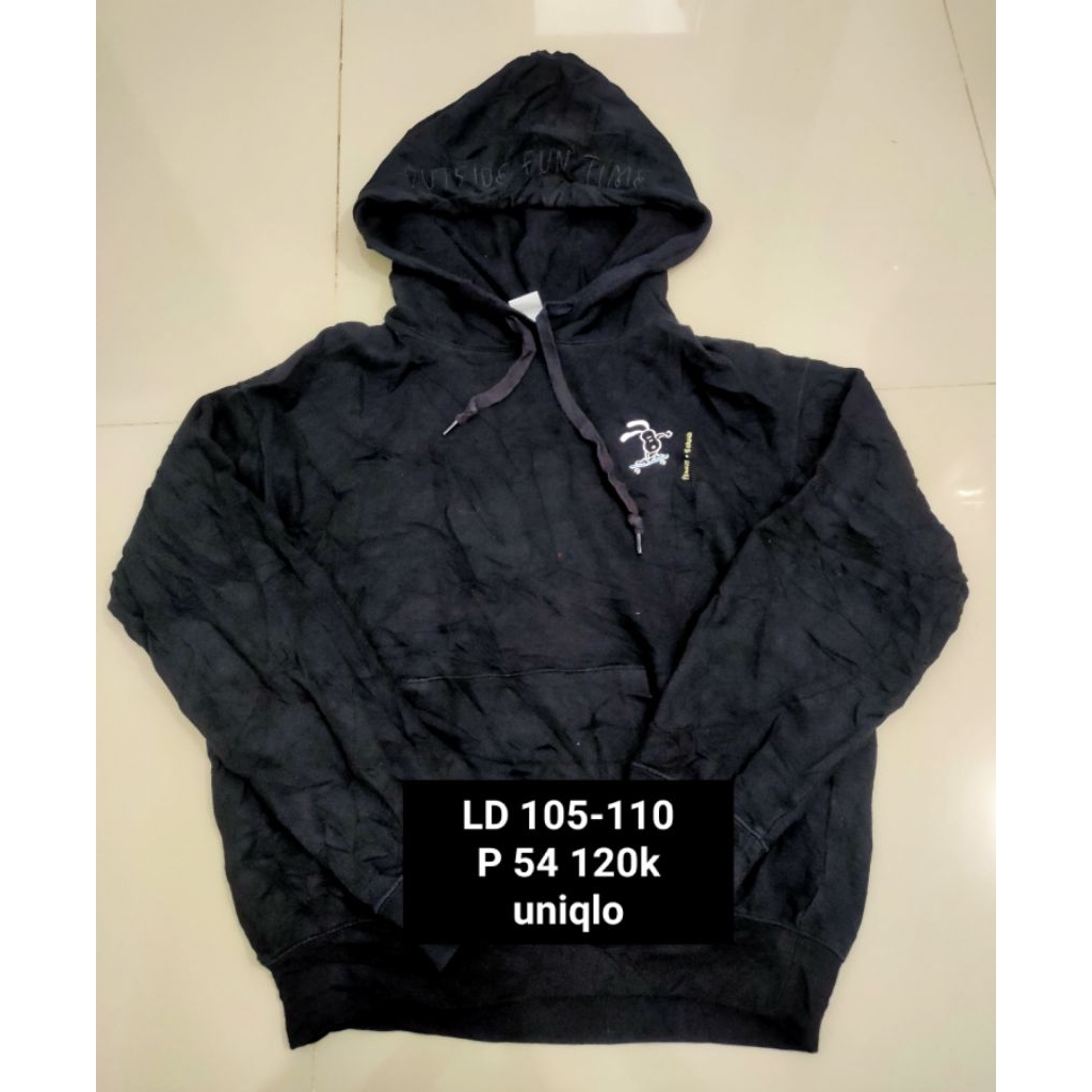 Hoodie Uniqlo UT Peanuts Black