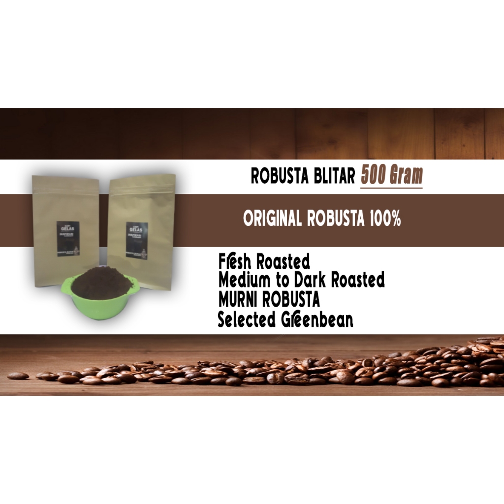 

Bubuk Kopi Murni/Original Robusta 500 Gram