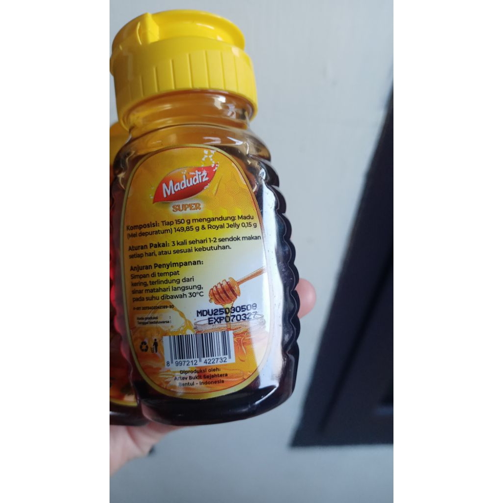 

Madu Merk Madudiz Super dan Super Stevia