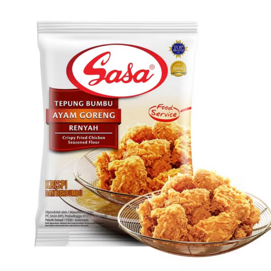 

Sasa Tepung Bumbu Ayam Goreng Renyah 900g – Super Krispi, Rasa Mantap!