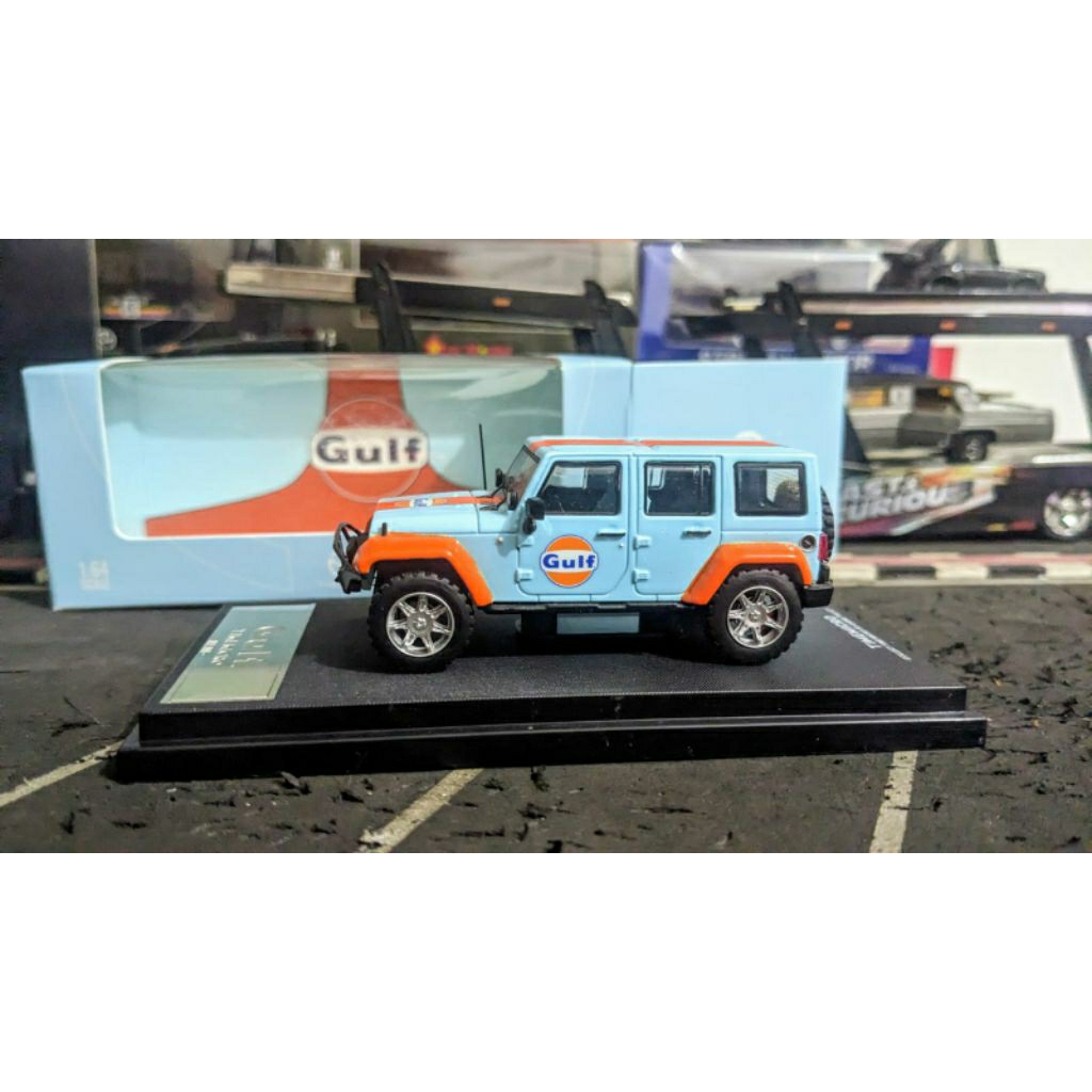 Diecast Time Micro TimeMicro Jeep Wrangler Gulf Livery