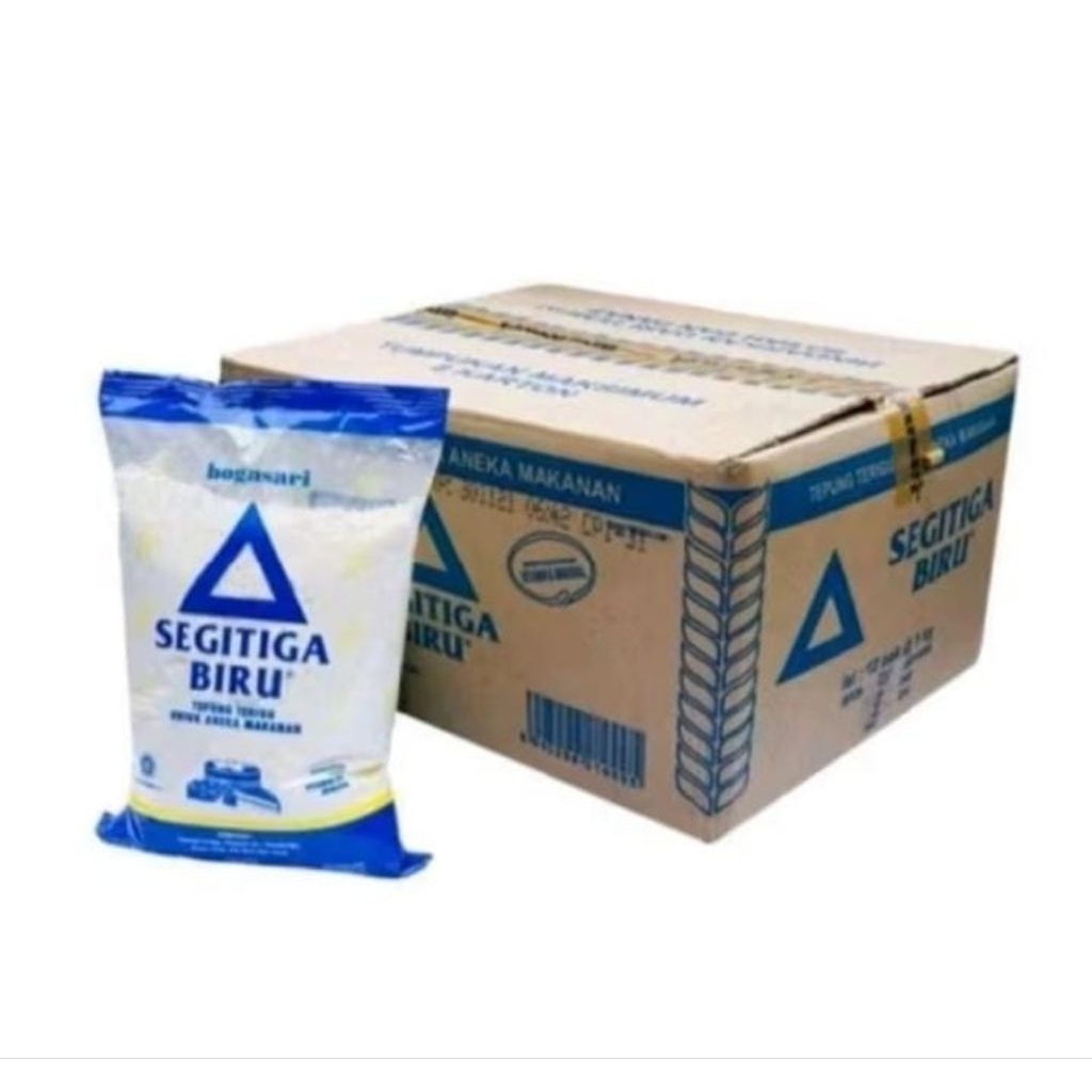

TEPUNG TERIGU SEGITIGA BIRU 1 KG DUS ISI 12 PCS