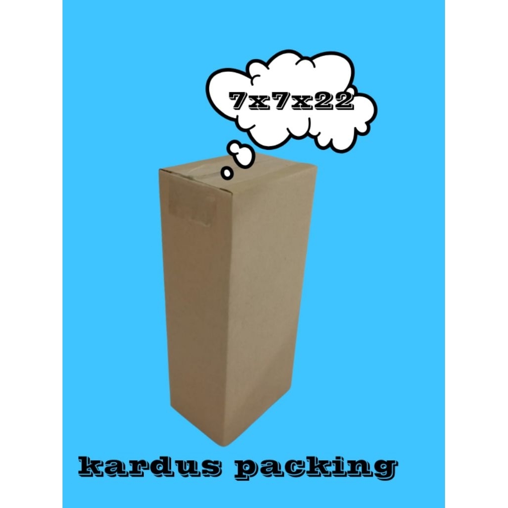 

kardus packing UK 7x7x22 kardus kecil kardus besar