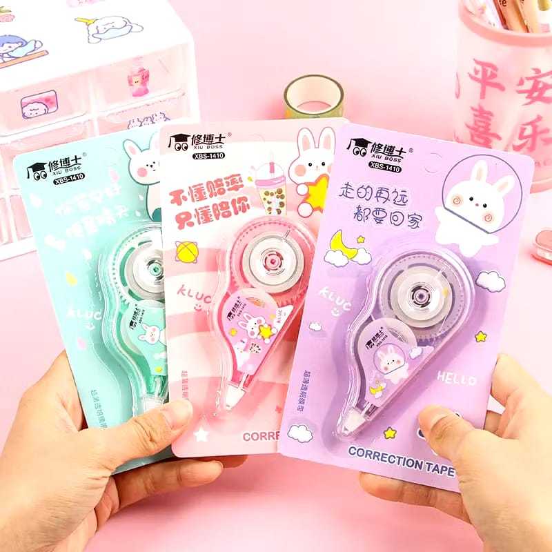 

HOMIVY Correction Tape Karakter 3.6M 8M/ Tipe-X Roll Kertas Mini Tipe X Label