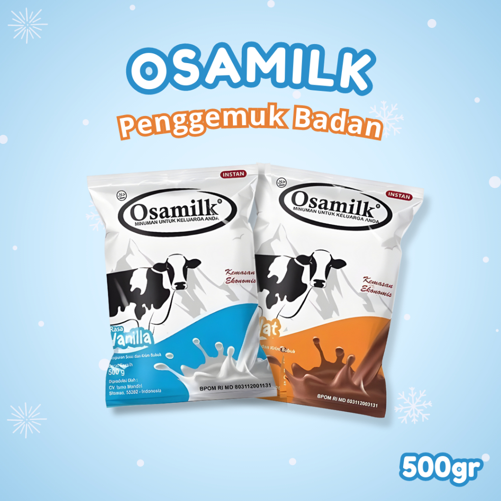

OSAMILK Susu Bubuk Kesehatan 500gr - Penggemuk Berat Badan Anak & Dewasa
