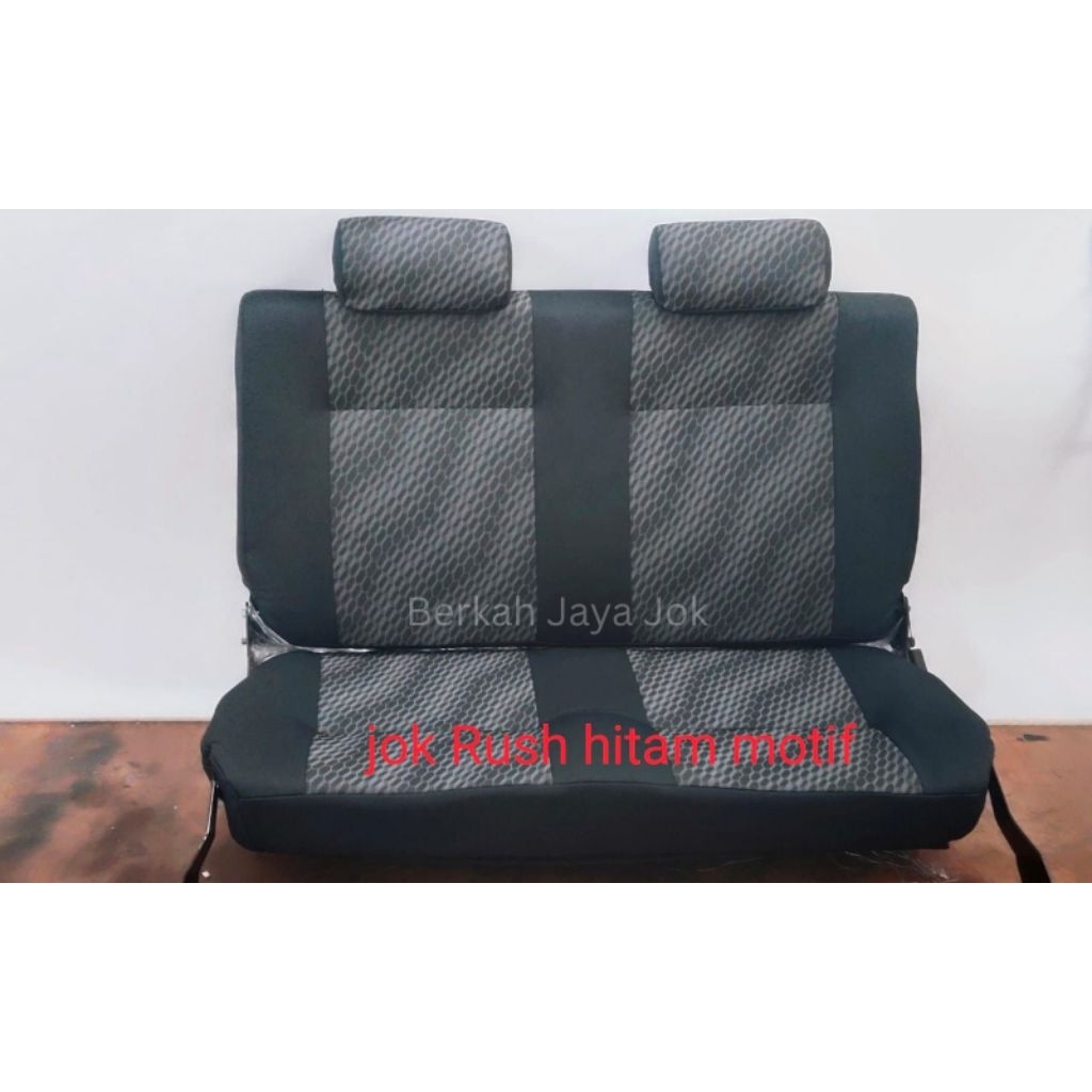 Jok Belakang Mobil Rush / Terrios warna Hitam Motif