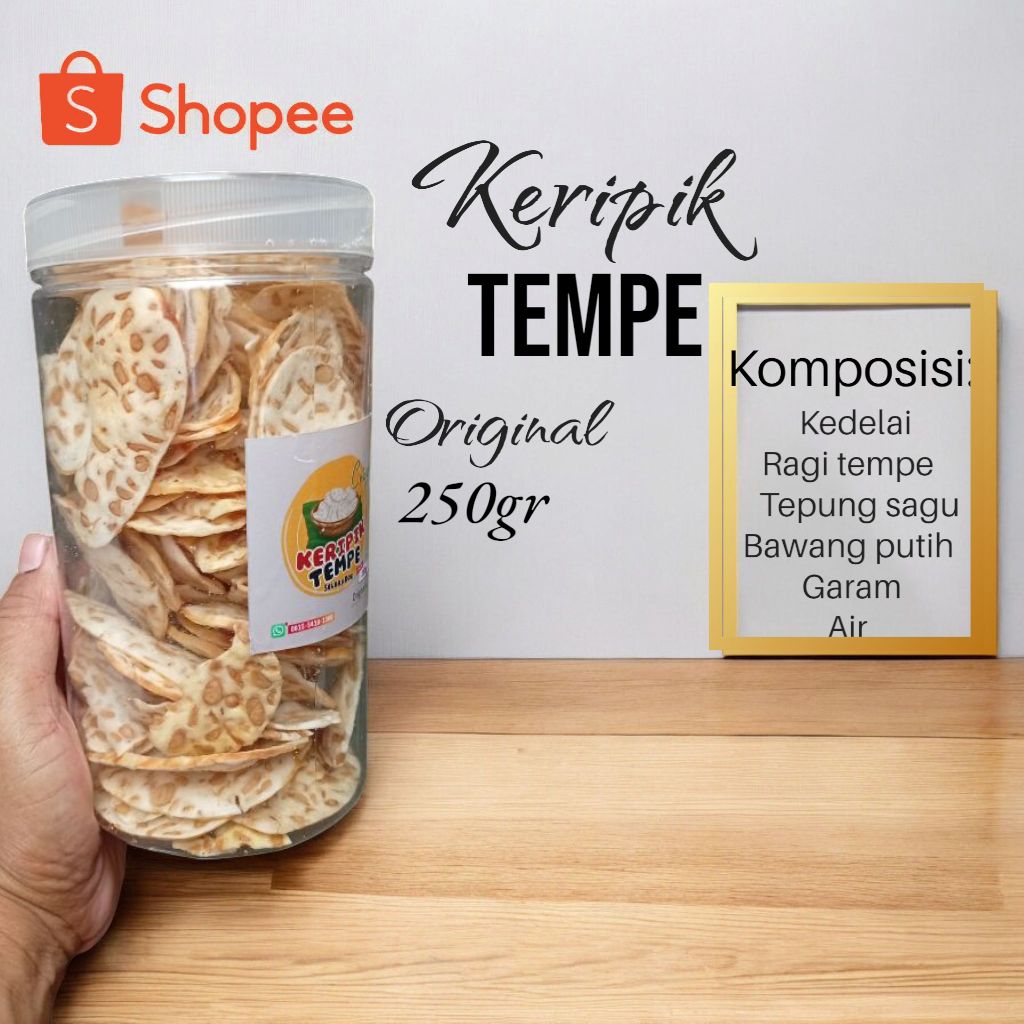 

Keripik Tempe Original 250gr