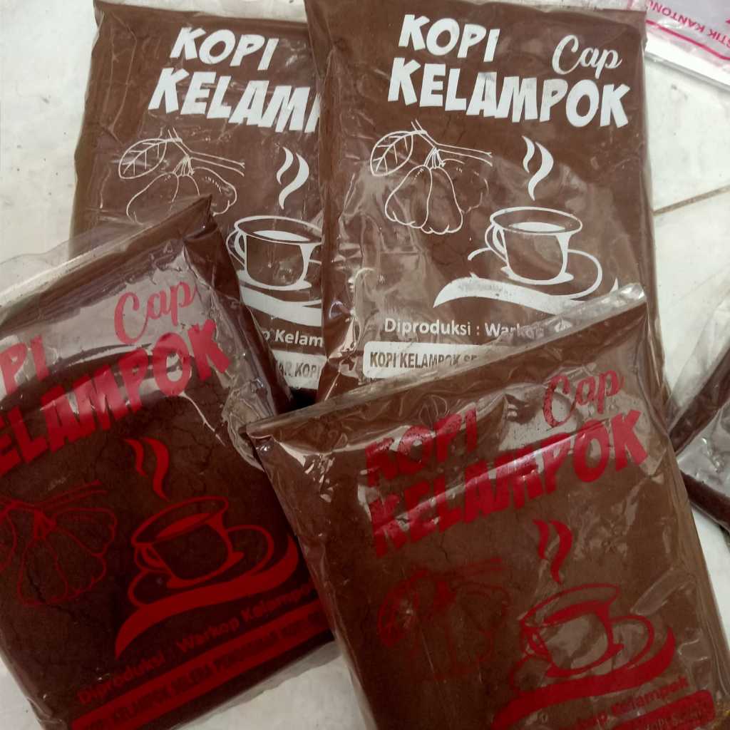 

KOPI KELAMPOK - Kopi Bubuk Cap Kelampok ( Kopi Kelampok Selera Penggemar Kopi Sejati ) Berat 240 Gram