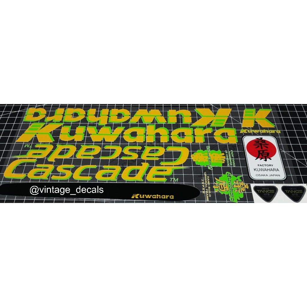 sticker sepeda kuwahara CASCADE