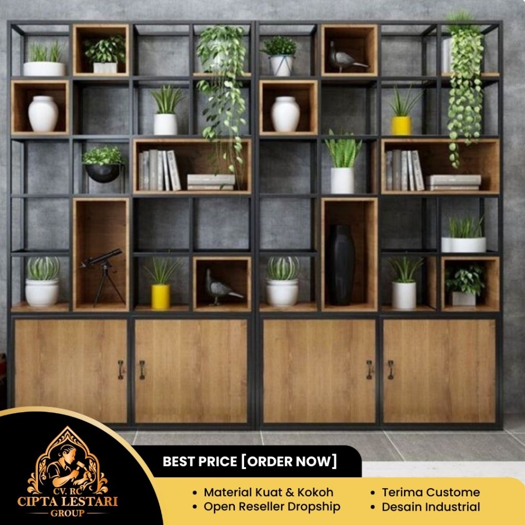 Rak Partisi Jumbo Kotak MinimalisITerima CustomeIPenyekat Ruangan